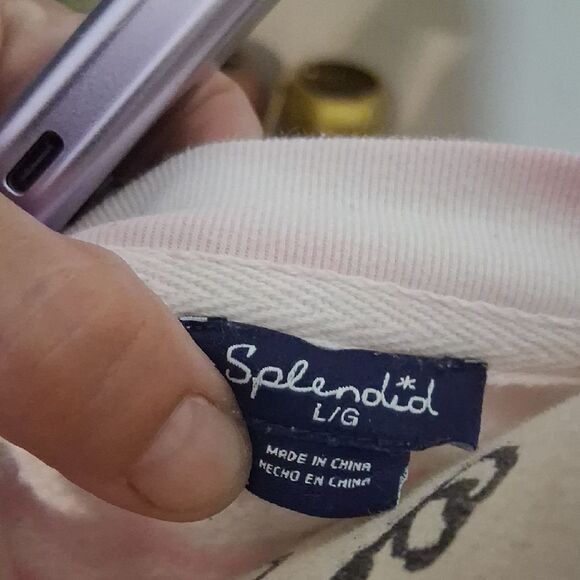 Splendid Pink Tie-Dye Sweatshirt Size Large - Picture 6 of 6